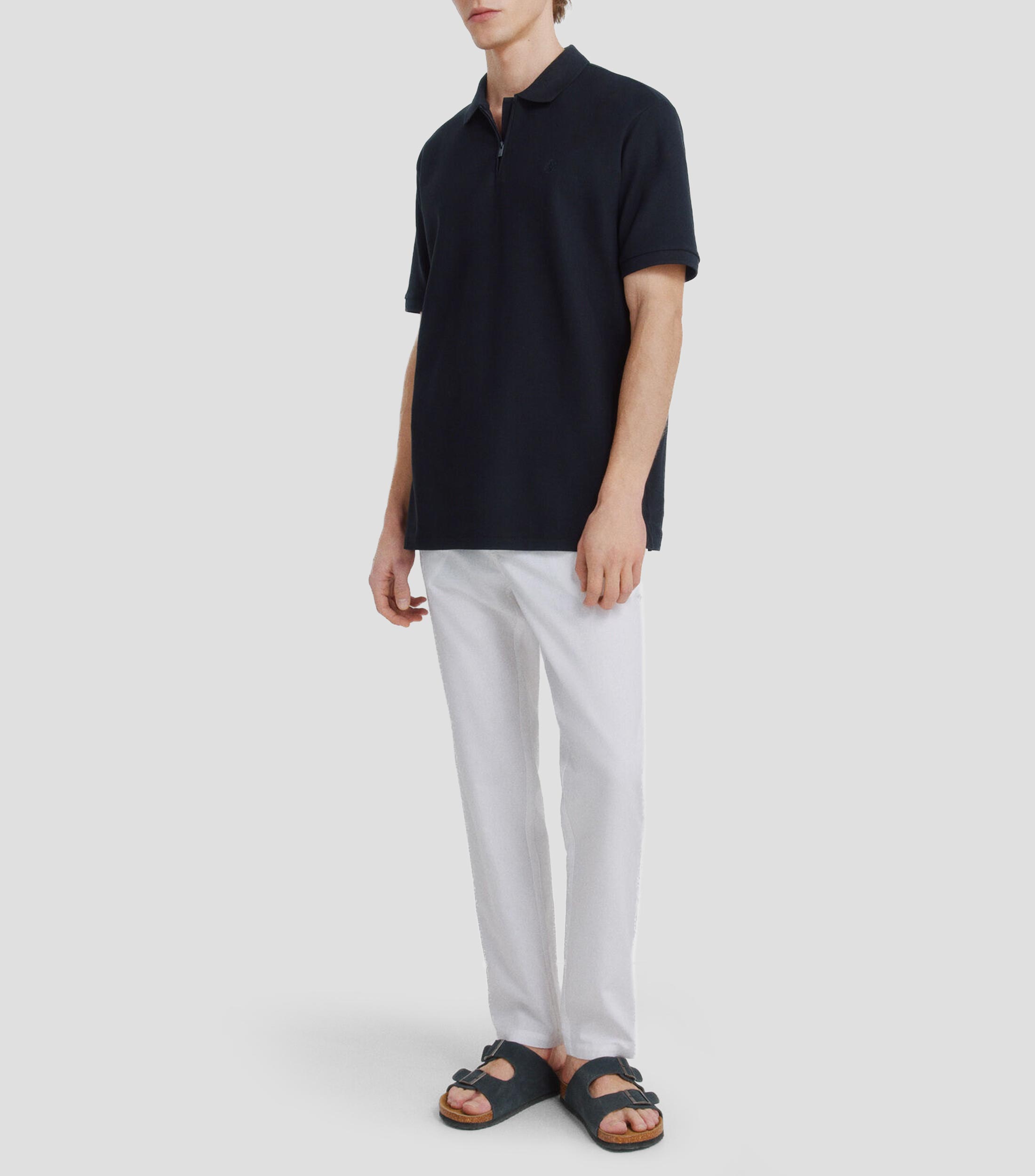 Playera tipo polo manga corta lisa Hombre